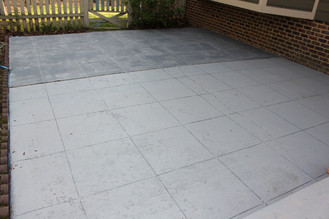 Slate Concrete Patio Makeover R U L Y